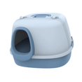 thumbnail image 3 of Bandeja de arena para gatos totalmente cubierta bandeja para mascotas accesorios para mascotas de mascotas desmontables anti -salpicaduras bandeja de azul, 3 of 9