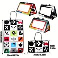 thumbnail image 4 of Estbridge 1pc Foldable Tummy Time Mirror Toy  Double-Sided High Contrast Black and White Design  Polyester Sensory Development Play Mat for Youngsters  Ideal for Christmas and Halloween G, 4 of 6