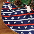 thumbnail image 2 of LHWEN Independence Day Festive Decoration Sparkling Tree Skirt 4th of July Party Decoration 200g Packaging Easy to Install Flag Design Durable and No Odor, 2 of 4