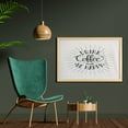 thumbnail image 2 of Be Happy Wall Art with Frame, Drink Coffee and Be Happy Words with Grunge Effect on Pastel Backdrop, Printed Fabric Poster for Bathroom Living Room, 35" x 23", Dark Taupe and Eggshell, by Ambesonne, 2 of 2