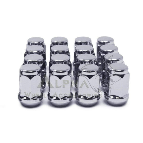 16Pc EZ-GO Golf Cart ClubCar Chrome Lug Nuts 1/2 –20 Closed End For Golf Carts