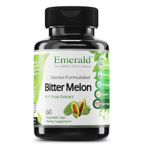 Emerald Labs Bitter Melon - Support Immune System Health, Energy Levels - 60 Vegetable Capsules