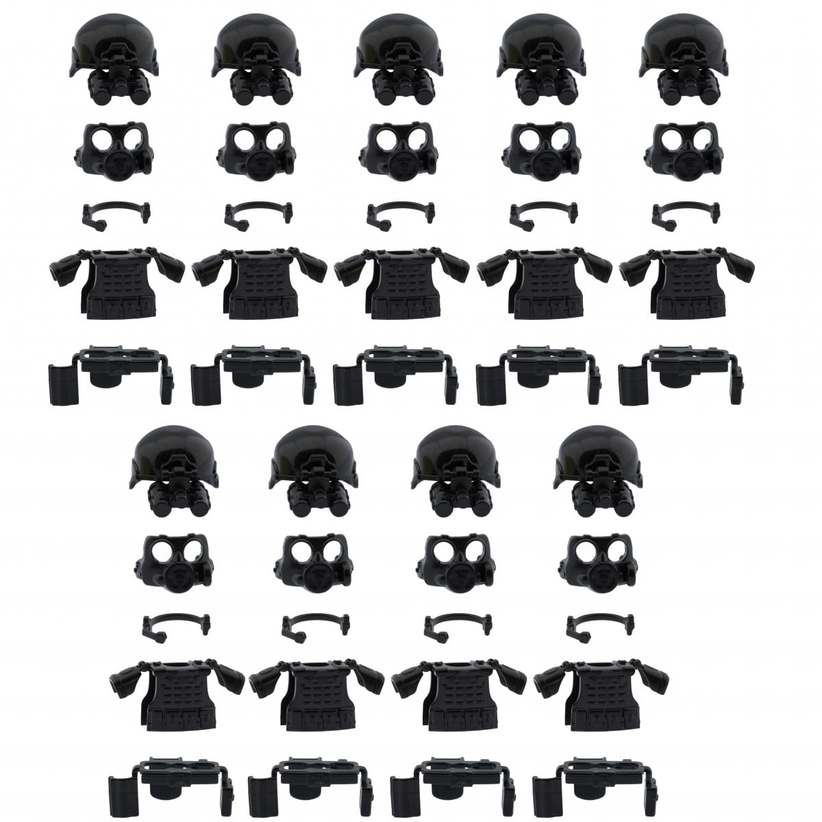 New 12 Custom LEGO Figures SWAT Minifigures plus Jeep Army Military Minifigs 