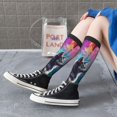 thumbnail image 5 of KLL Colorful Plant Wolf Print Cool Socks Men's Women's Crew Socks Funny Crazy Novelty Stockings, 5 of 6
