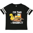thumbnail image 3 of Inktastic I'm 2 and Crushing It Construction 2nd Birthday Boys or Girls Toddler T-Shirt, 3 of 5