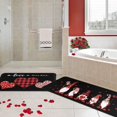2 Piece Valentine's Day Floor Mat Entry Door Mat Kitchen Floor Mat 2