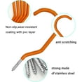 thumbnail image 4 of 12 Pcs Crochets de Rangement pour Vélo Orange Robustes Crochets Muraux pour Vélo Grands Crochets à Vis pour Mur, Plafond Assurant une Utilisation Durable, 4 of 5