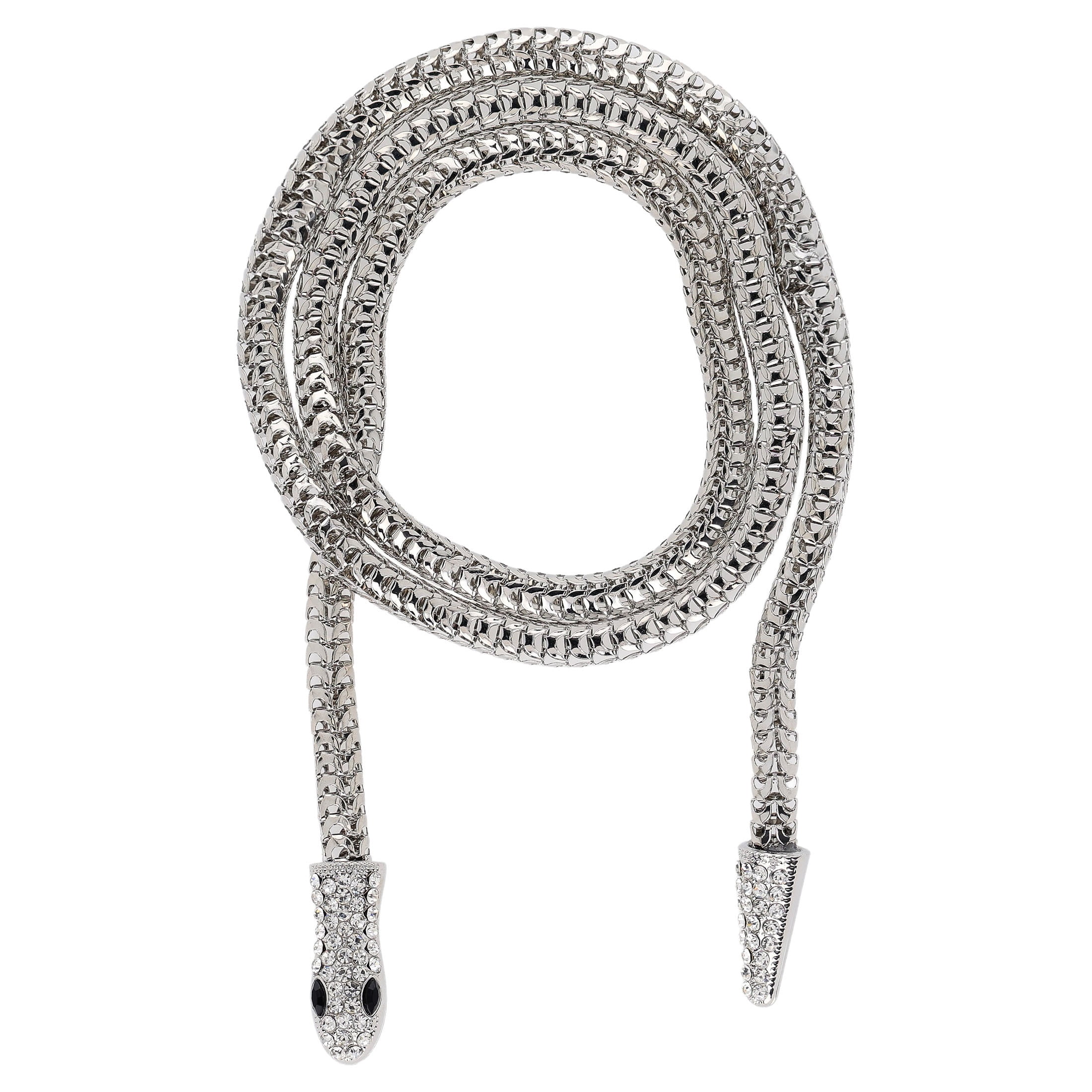 Snake Jewelry Costume Accessory for Adults, Silver, Halloween by Way To Celebrate