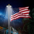 thumbnail image 2 of Yescom Bravery 20ft LED Solar Light Sectional Flag Pole Kit Aluminum Outside Inground with 3'x5' USA Flag Ball Top Black, 2 of 9
