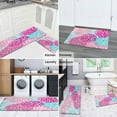 thumbnail image 6 of 2 Piece Dalia Flowers Rug Kitchen Rug Set, Decor Kitchen Rugs, Absorbent Non-Slip Washable Floor Mats, Home Indoor Runner Rugs 17"x47"+17"x30", 6 of 7