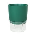 thumbnail image 1 of Automatic Water Absorption Flower Pot, Green Plant Culture Pot, Self-Watering Design, Modern Style, for Home Office, Smart Plant Care, Eco-Friendly Growing Solution Hzhnb | Plastic, Green, 1 of 6