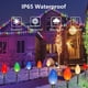 thumbnail image 4 of Paquete de 10 luces solares navideñas Jumbo C9, decoraciones navideñas al aire libre más nuevas de 2023, bombillas multicolores más grandes, luces solares al aire libre, impermeables para camino exter, 4 of 4