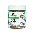 thumbnail image 2 of 221-2401 WAGO Wire Connectors with Lever Nuts | Inline Splicing Connector with Lever | 20-12 AWG | Transparent Housing | White Cover | Fine-Stranded 2- Conductor with Lever | {Pack of 50 Pieces}, 2 of 5