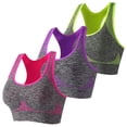 thumbnail image 1 of WZXFASHION Sports Bras For Women Pack Multipack Padded Medium Support Bra For Workout Gym Yoga Bra Hot Pink M, 1 of 7