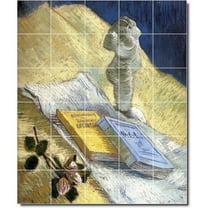 Ceramic Tile Mural-Vincent Van Gogh Still Life Bathroom Tile Mural 7. 21.25" w x 25.5" h using (30) 4.25 x 4.25 ceramic tiles
