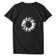thumbnail image 1 of Blusa de manga corta con cuello redondo y estampado de tallas grandes para mujer OAVQHLG3B Store  lin121212, 1 of 4