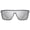 Matte Silver, variant on GRINDERPUNCH Polarized Shield Sunglasses for Men & Women Flat Top Oversized Square Lens UV400 Protection - Black