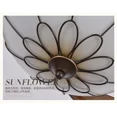 thumbnail image 6 of More Change 42" Vintage Remote Invisible Ceiling Fan Light Glass Shade 3-Color LED Chandelier, 6 of 14