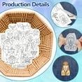 thumbnail image 3 of 4 Sheets Nativity Pattern Water Soluble Embroidery Hand Sewing Stabilizers for Fabric Stitch Practice Embroidery Stickers Wash Away Stabilizers for Embroidery Beginners Lovers DIY, 3 of 7