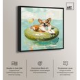thumbnail image 2 of Hydro Hound Canvas Cute Pet Art Prints by Art Remedy, Black Frame, 20" x 20", 2 of 7