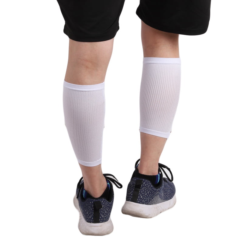 Men Shin-Pads Socks Leg Sleeves Shin Pad-Holder Socks Sleeves Support Sock Brace 