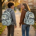 thumbnail image 3 of Bulopur Green Camo Bass Kids Backpack for Girls Boys,Learning Fishing Cartoon Print School Bag Lightweight/Breathable/Durable/Waterproof Multi-Pocket Book Bag for Kids 6-12, 3 of 8