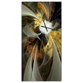 thumbnail image 1 of DesignArt Horloge Murale Grande Fleur Fractale Dorée Symétrique, 1 of 3