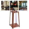thumbnail image 4 of jinwen Billiard Cue Rack Pool Cue Rack Vertical Organizer for Gaming Room Billiard Room Red, 4 of 9