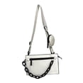 thumbnail image 2 of Bolso bandolera con múltiples bolsillos Correa de hombro ajustable Bolso de hombro para Blanco jinwen Bolso para hombre, 2 of 8