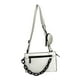 thumbnail image 2 of Bolsos de hombre, bolso de hombro, bolso bandolera pequeño, bandolera ajustable, casual Blanco, 2 of 9