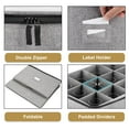thumbnail image 2 of Caja de almacenamiento para flautas de champán STOZU, carcasa rígida con capacidad para 12 vasos, 2 of 6