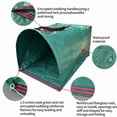 thumbnail image 3 of 2 Pack 40 Gallon Reusable Yard Waste Bags, Dustpan-Type Lawn Bags, Collapsible Heavy Duty Leaf Bags, Standable Garden Waste Bags for Collecting Leaves, Lawn Grass, Clippings and Branches, 3 of 6