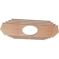 thumbnail image 2 of Ekena Millwork 34"W x 17"H x 9"ID x 3/8"T Chrysler Wood Fretwork Pierced Ceiling Medallion, Cherry, 2 of 3