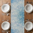 thumbnail image 6 of Blue Coastal Table Runner - 72 Inch Long, Kitchen Dining Table Runner Dresser Scarves, Summer Ocean Starfish Conch Seashells Farmhouse Decor for Coffee Tables Wedding Party Banquet, 6 of 8