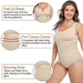 thumbnail image 4 of Shapewear For Plus Size Women Tummy Control Shapewear Built-in Bra Shaping Tank Tops Slimming Body Shaper Compression Underwear, 4 of 5
