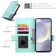 thumbnail image 5 of Allytechgroup Wallet Case for Samsung Galaxy S21 Plus, Premium PU Leather Cards Slots Shockproof Flip Cover Stand Feature Magnetic Closure Retro Business Style Case Cover for Galaxy S21 Plus, Mint, 5 of 6