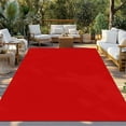 thumbnail image 3 of Fsddascl Christmas Red Outdoor Rug for Patio/Deck/Porch, Non-Slip Large Area Rug 4 x 6 Ft, Modern Simple Xmas Red Backdrop Indoor Outdoor Rugs Washable Area Rugs, Reversible Camping Rug Carpet, 3 of 5