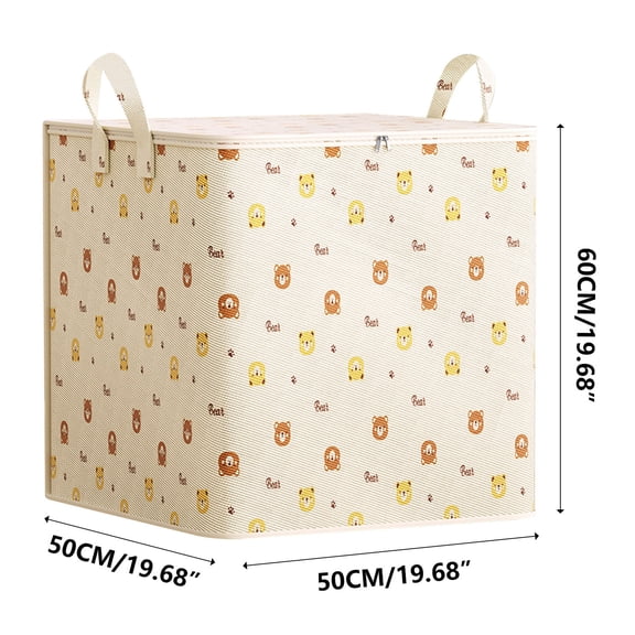 Bear Quilt Storage Bag, Large Capacity Clothes & Bedding Organizer, Moving and Packing Travel Luggage Storage Bag, Multi-Functional Storage for Quilts, Pillows, and Seasonal Items