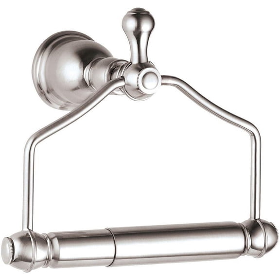 Opulence Single Post Toilet Paper Holder in Brushed Nickel