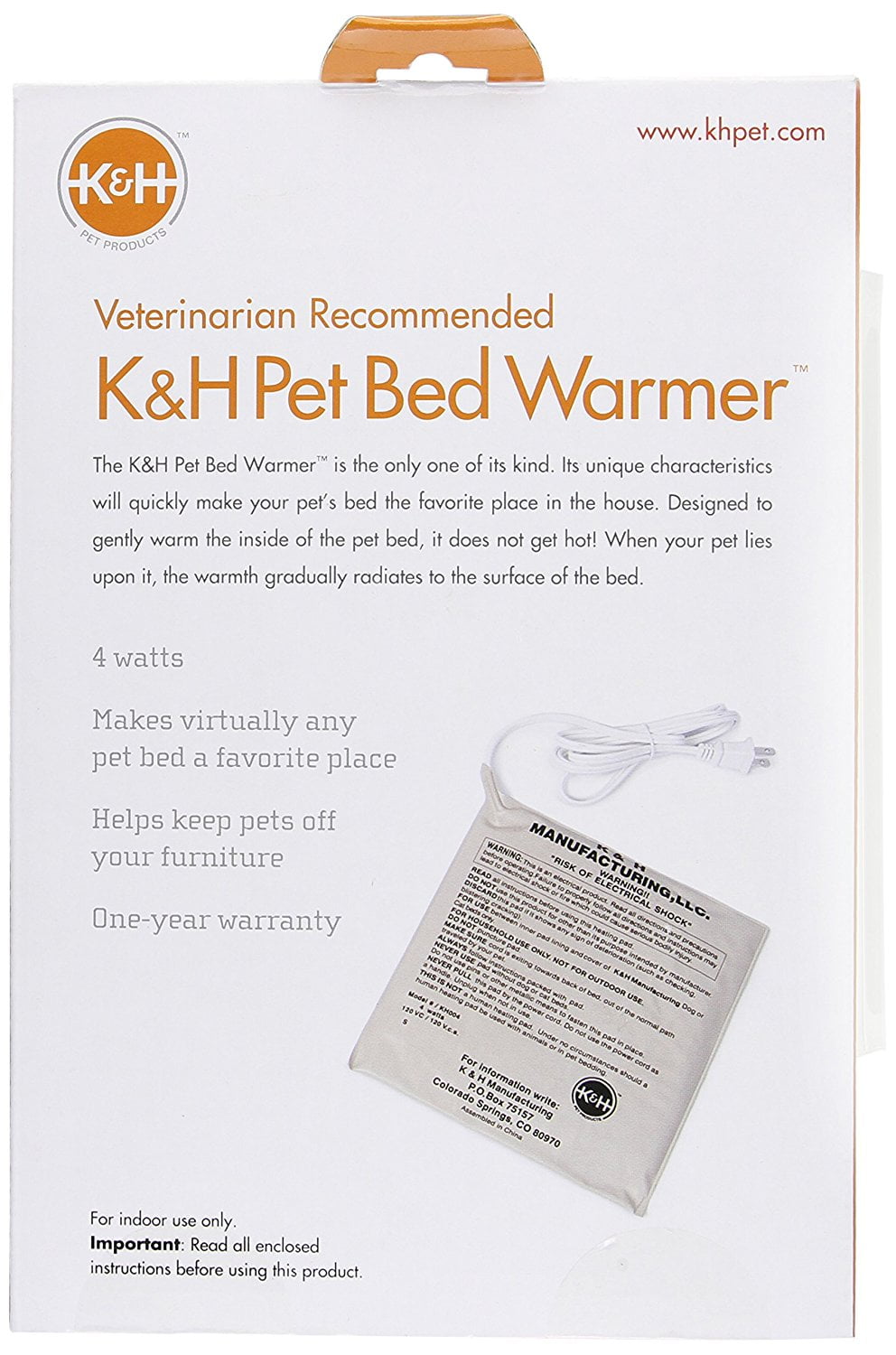 K h manufacturing pet shop bed warmer