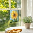 thumbnail image 3 of Sunflower Flower Stained Glass Panels, Square Shaped Window Hangings, Tiffany Glass Traditional Art Crafts for Home Decor Gifts 132OR7, 3 of 6
