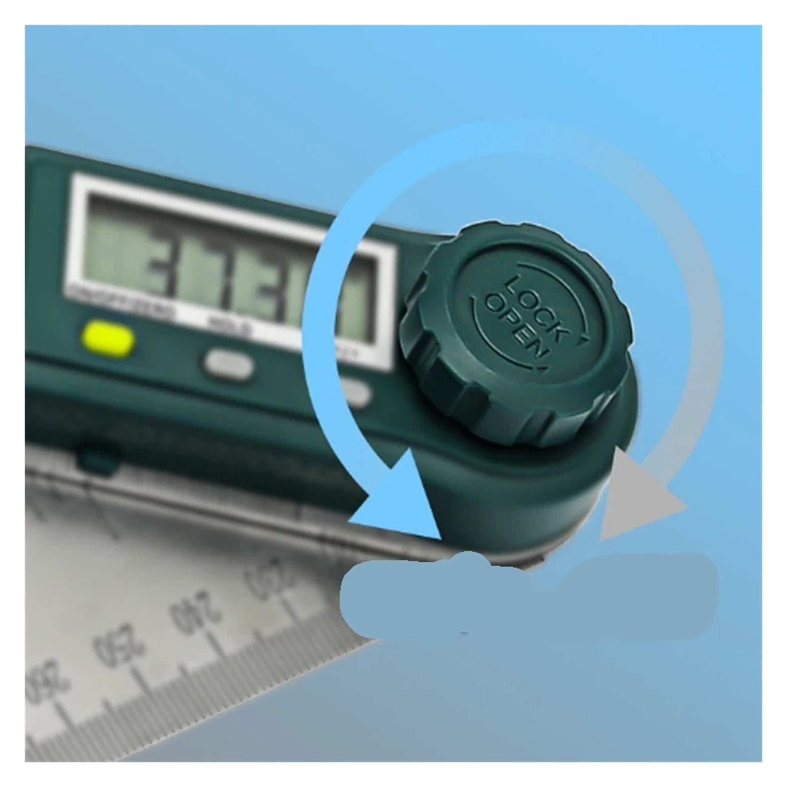 300mm 12inch Digital Protractor Angle Ruler 200mm 8inch Angle Finder Meter Plastic ,Water-Proof & Dust Resistant