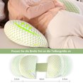 thumbnail image 3 of Almohada de embarazo personalizable, que sostiene las piernas y la espalda con un diseño en forma de U, cuña desmontable y ajustable para un descanso óptimo, cremallera oculta para ajustar el relleno, 3 of 5