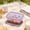 Purple, variant on Foldable Silicone Food Storage Container, Leak Resistant Kitchen Storage Box, Collapsible Lunch Organizer, Portable Food Preservation Container For Camping Travel And Home Use