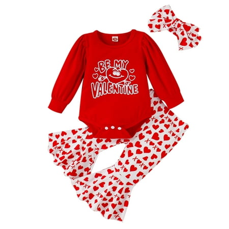 

Baby Shoes Mommy Baby Matching Shoes Toddler Girls Valentine s Day Long Sleeve Letter Romper Bodysuits Hearts Printed Bell Bottoms Pants Headbands Kids Outfits 3month 6month Baby Girl Clothes