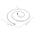 thumbnail image 2 of unbranded 2Ud Percha Espiral Plateada Para De Y Toallas Con Material Resistente, 2 of 8