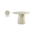 thumbnail image 2 of Meridian Furniture Cosenza Travertine 48.5" Travertine Finish Concrete Dining Table, 2 of 6