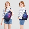 thumbnail image 4 of Space Geek's Fanny Pack&nbsp;- Alien & UFO Print Waist Bag (Galaxy Design), 4 of 4