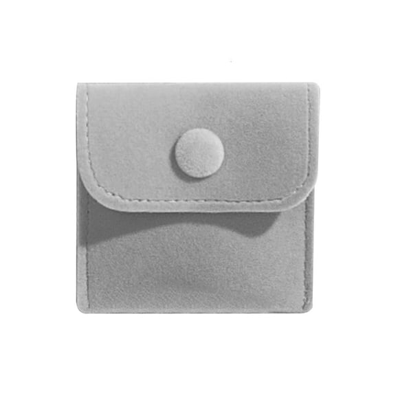 Osdhezcn Small Jewelry Gift Bag Package Snap Button Pouch Jewelry Velvet Bags Snap