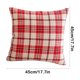 thumbnail image 2 of Fundas para cojines decorativos de exterior, diseño a cuadros chinos, tela de plástico tejida a cuadros en rojo y blanco, estampado tartán abstracto de lino para sofá, 2 of 5